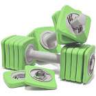 SportBell Adjustable Dumbbells   Lime   One Pair   2 x 10 lbs