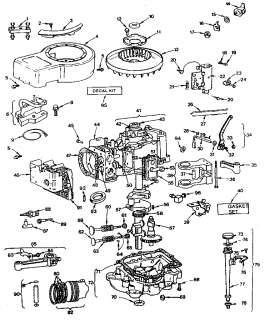 BRIGGS & STRATTON Engine briggs & stratton Carburetor Parts  Model 