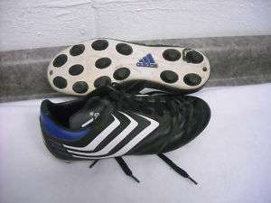 Mens Soccer Cleats Shoes Size 5.5 ADIDAS Black Blue  
