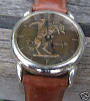 FRANKLIN MINT WESTERN FREDERIC REMINGTON WATCH + RING  