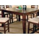 Furniture of America Square Counter Height Table in Antique Oak Finish 