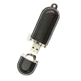 New 8 GB 8GB USB 2.0 Flash Memory Drive Black Leather for Computer 