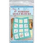   Stamped White Nursery Quilt Blocks 9X9 12/Pkg Baby (SOLD in PACK of 2