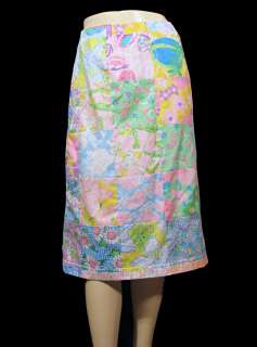 Vintage 1970s THE LILLY Patchwork Signature Skirt Lilly Pulitzer (32 