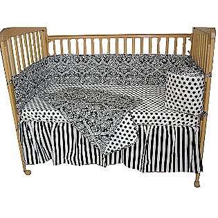   & White Damask Crib Set  Baby Bedding Bedding Sets & Collections