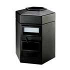   Zone 25 Gallon Square Waste and Wipe Service Center   Color Black