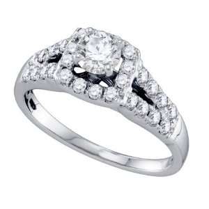  1.00ct Diamond 0.40ct Center Round Bridal Ring Everything 