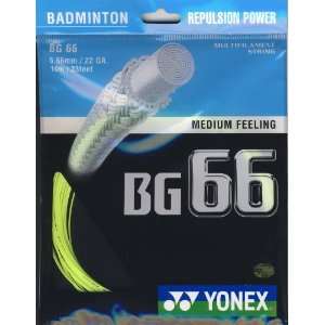  Yonex BG 66 Yellow Badminton String