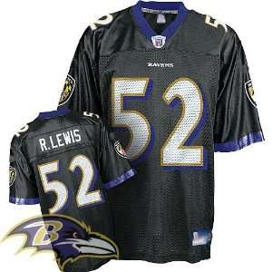 Baltimore Ravens #52 Ray Lewis Black Nfl Football 