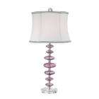 parklane lavender breeze purple glass buffet table lamp with 