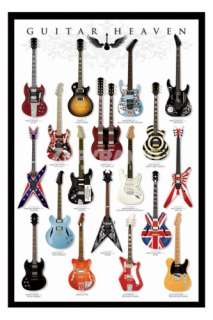GUITAR HEAVEN   POSTER (COLLECTION OF CLASSIC GUITARS)  