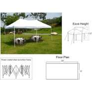 Giga Tent THE PARTY TENT 20 x 10 Canopy WHITE TOP 