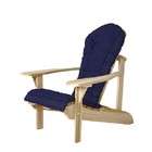 All Things Cedar Set of 2 Outdoor Patio Folding Chair Cushion   Blue
