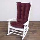   Home Fashions Jumbo Rocking Chair Cushion   Hyatt fabric   Burgundy
