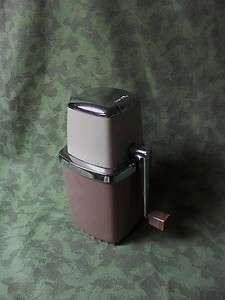 Vintage 1950s Swing Away Ice Crusher Taupe/Beige & Chrome  