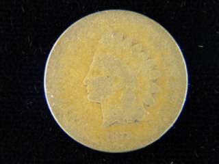 1872 1c. Small Cent Indian Head AG /B 494  