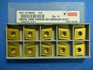 Carbide Turning Insert CNMG432R HC335 Box of 10 Inserts  