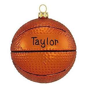 Personalized Basketball Glass Ornament