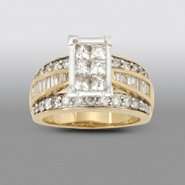 cttw Princess Composite & Round Diamond Engagement Ring in 14k YG at 