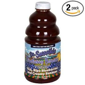 Dr. Smoothie 100% Crushed Fruit Smoothie, Blueberry Banana, 46 Ounce 