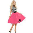 Charades Costumes Poodle Skirt, Top & Scarf Adult Costume Small