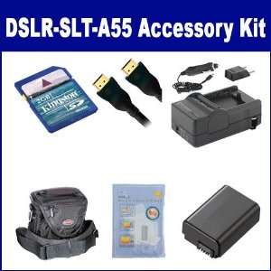  Sony Alpha DSLR SLT A55 Digital Camera Accessory Kit 