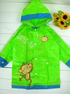 New Comkids Children Raincoat Monkey 1~7 yrs  