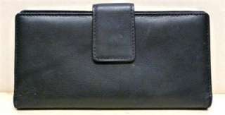 GENUINE LEATHER BLACK WALLET FOR WOMAN  