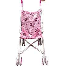 You & Me Umbrella Doll Stroller   Pink with Brown Flowers   Toys R Us 