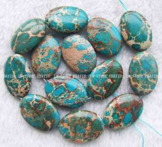22x30mm Natural African Turquoise Oval Beads 16  