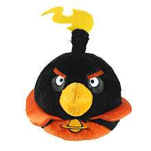   Birds 5 Inch Space Plush   Black   Commonwealth Toys   