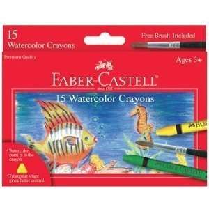 Faber Castell Watercolor Crayons with Brush 15 pk. 