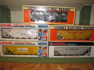 Lionel Trains 5 Hoppers set 6107 19930 19309 0784 16417  
