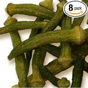 Davis Lewis Okra Chips with Sea Salt, 3 Ounce (Pack of 8)  