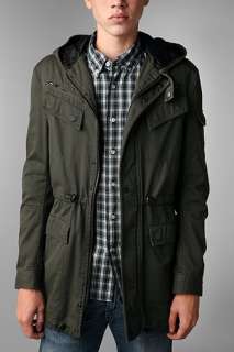 UrbanOutfitters  MG Black Label Quilted Military Trench Coat