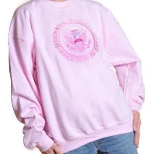 Obama Inauguration Pink Sweatshirt  Embroidered
