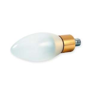   Candelabra Light Bulb   Gold   Frosted Bullet Tip