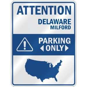  ATTENTION  MILFORD PARKING ONLY  PARKING SIGN USA CITY 