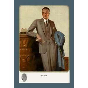Exclusive By Buyenlarge Young Mens Two Button Sack #1 28x42 Giclee on 