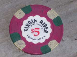 GAMING CHIP FROM THE VIRGIN RIVER CASINO MESQUITE NV  