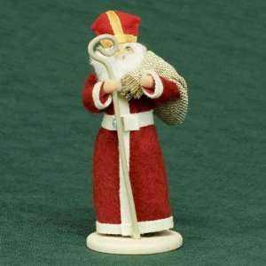 Folk Doll   Polish Santa with Pastoral Staff 5.7 inches 