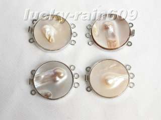 piece 3row Jewelry Design Findings pearl shell Clasp  