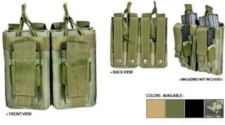   Rifle Mag Pouch w/Two Double Stack Pistol Magazine Pouches   OD Green