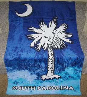 New South Carolina Palmetto Tree Moon Large Bath Beach Pool Towel Gift 