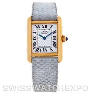 Cartier Tank Louis Silver Gold Plaque Ladies Quartz Watch 2415  