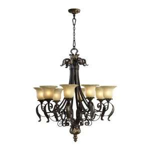   Chandelier in Toasted Sienna Finish   6091 8 44