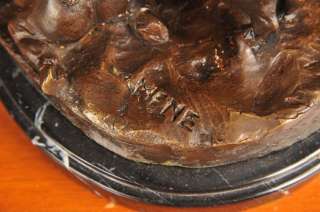 French Bronze Mene Sow Pigs Pigglet Casting Statue  