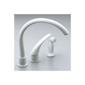  Moen 87730W Single Handle High Arc Kitchen Faucet with 