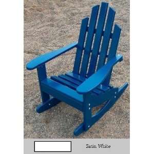  Prairie Leisure Design 88 Satin White Junior Rocking Chair 