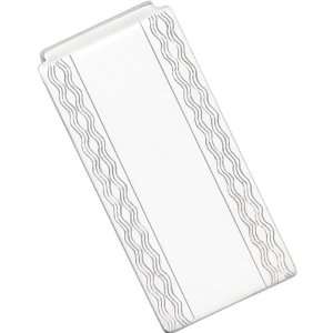 Silver Plated Rectangle Money Clip Jewelry